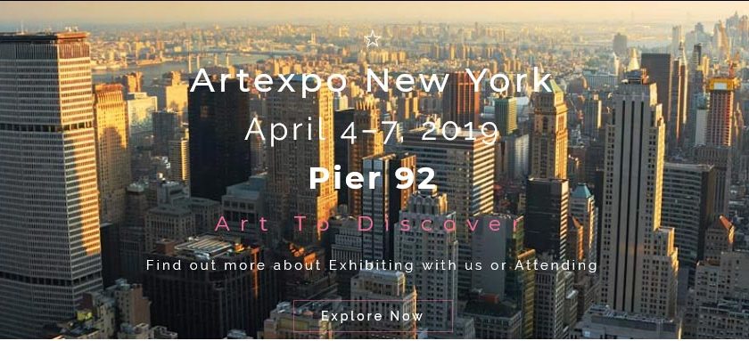 Fine Art exhibition Artexpo New York on April 4-7, 2019