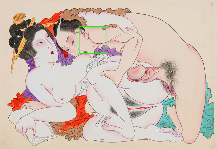 A Couple Making Love in this cute Japanese shunga erotic art.